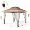 GarveeLife 10x10 Pop Up Gazebo, Outdoor Canopy Tent with Mosquito