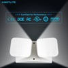 KastLite 2.4-Watt Indoor Adjustable Double Head Integrated LED White Emergency