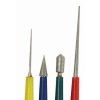 bestjewelrysupply 4Pc Diamond Bead Reamer Set,Includes Cone,Cylinder With Cone Head,Tapered,