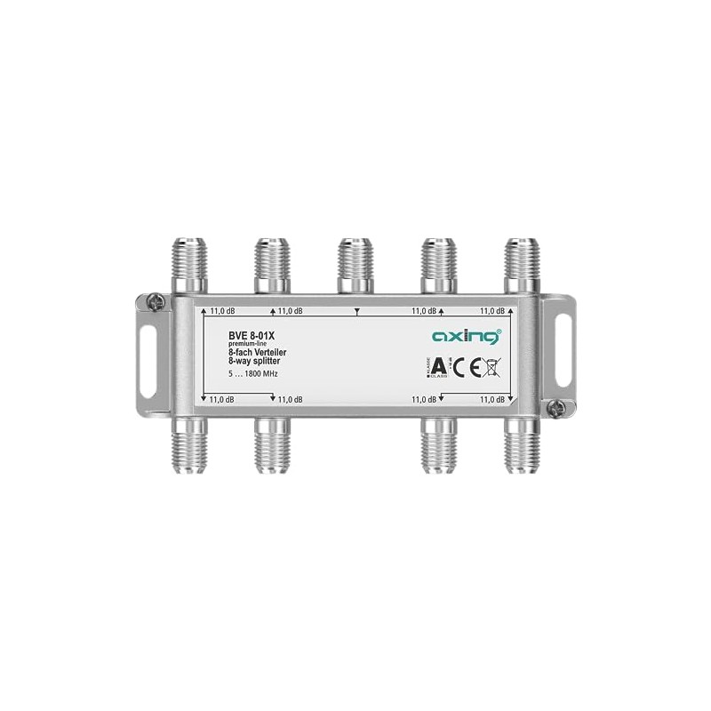 Axing BVE 8-01X 8-Way Splitter 11 dB 5-1800 MHz TV