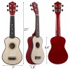 SEGAWE Ukulele for Beginners 21-Inch Wooden Soprano Ukulele Kit Musical
