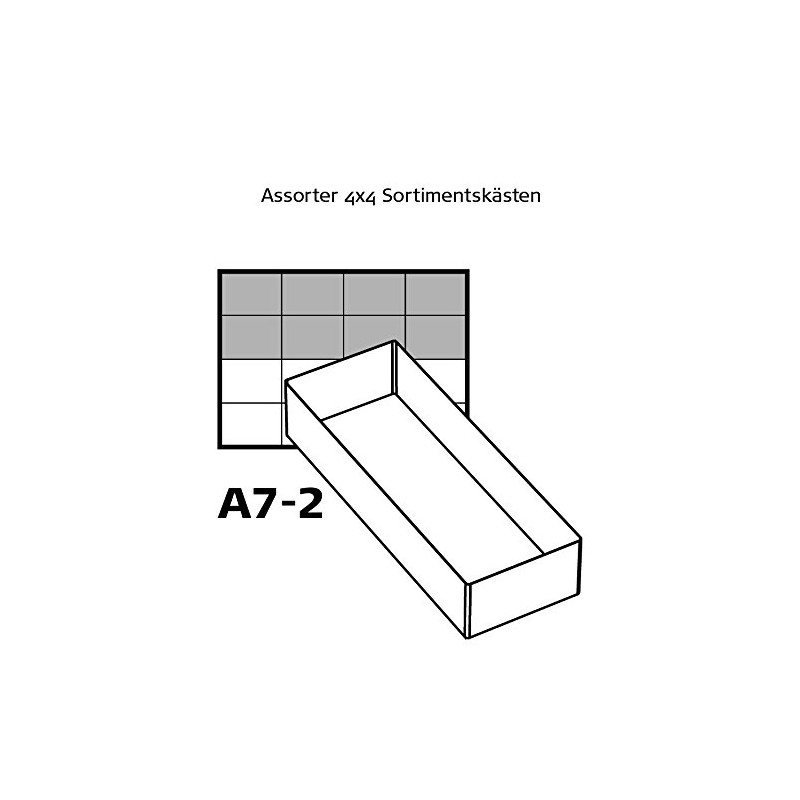 raaco 136488"55 A7-2" Insert, Transparent, 2-Piece