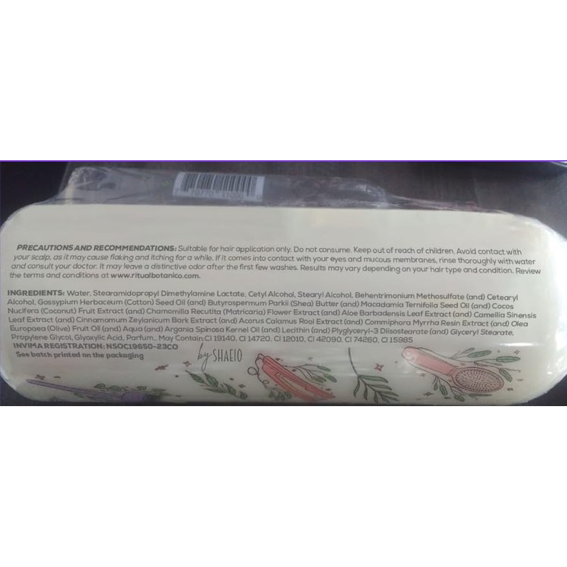 SHAEIO Ritual Botanico Colombiano Queratina Orgánica - 250 Ml. Mascarilla