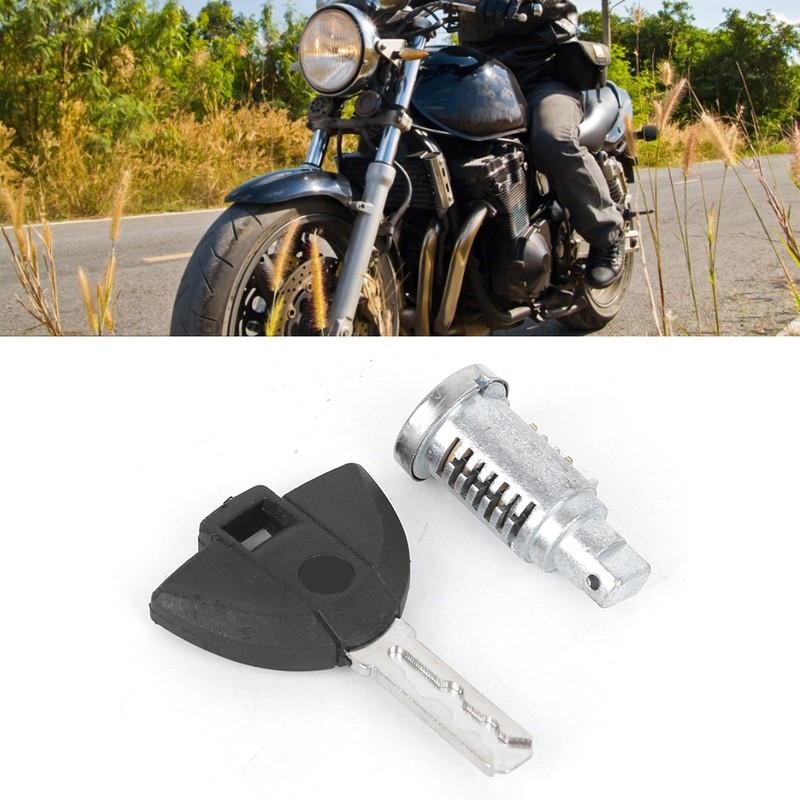 Motorcycle Rear Passenger Seat Lock Core Key Set Fit for