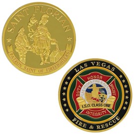 Saint Florian & Las Vegas Fire & Rescue Commemorative Coin
