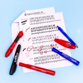 BAZIC Permanent Marker Chisel Tip, Wide Assorted Color Markers, Coloring on Plastic Wood Metal Glass Stone for Art Office (3/Pack), 1-Pack