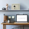 Luwint Small Steel Safe Box with Key Lock, 0.3 Cu