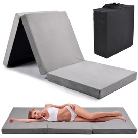 Memory Foam Mattress, Portable Floor Guest Bed Soft, with Dust Cover, 71"x24"x3" Size, Portable Waterproof Camping Pad Mat, Foldable, for Travel/RV/Camping/Guest Room/Yoga