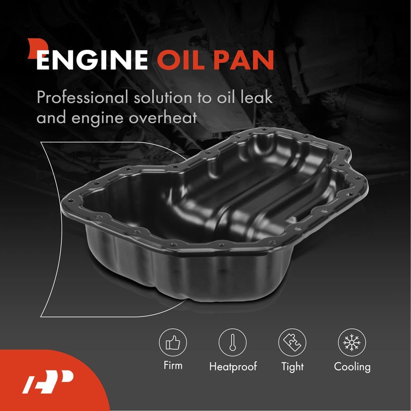 A-Premium Engine Oil Pan Sump with Drain Plug Compatible with