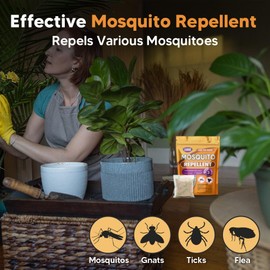 Mosquito Repellent Outdoor Patio, Mosquito Outdoor Control, Natural Mosquito Repellent for Yard, Long Lasting Mosquito Repeller-8 Pack