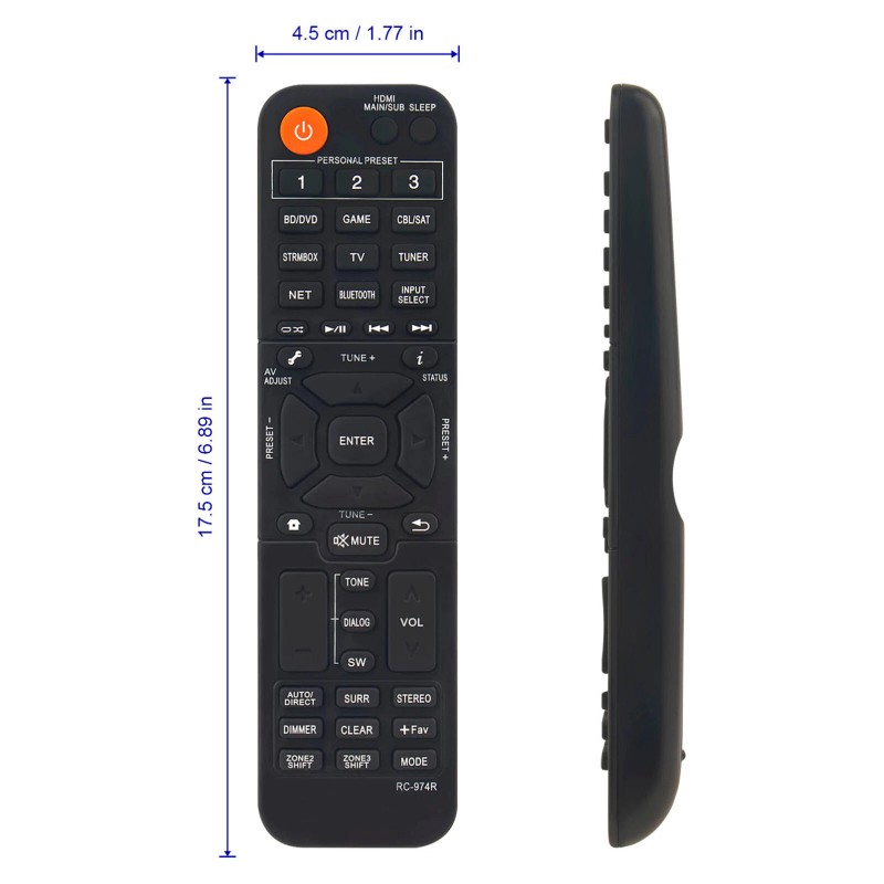 For Pioneer RC-974R Replaced Remote for Pioneer AV Audio Receiver