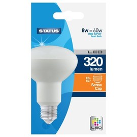 Status LED, E27, 8 W, White