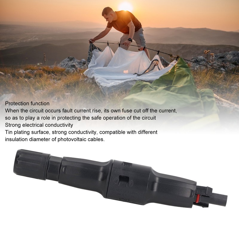 1500V Solar PV Fuse Connector IP68 Waterproof Fuse Plug Diode
