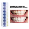 5 Pack Paper Teeth Shade Guide Whitening Comparing Shade Chart,