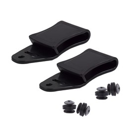 HolsterBuilder TacWare Cant Clips 2-Pack – OWB Adjustable Belt Clips with Hardware – Tuckable Universal Holster and Sheath Attachment – TAC Grip Hook Design – Made in USA