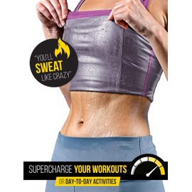 Sweat Spark - Chaleco de sudor para mujer, mejora tus entrenamientos y aumenta la pérdida de peso, Rosado, M