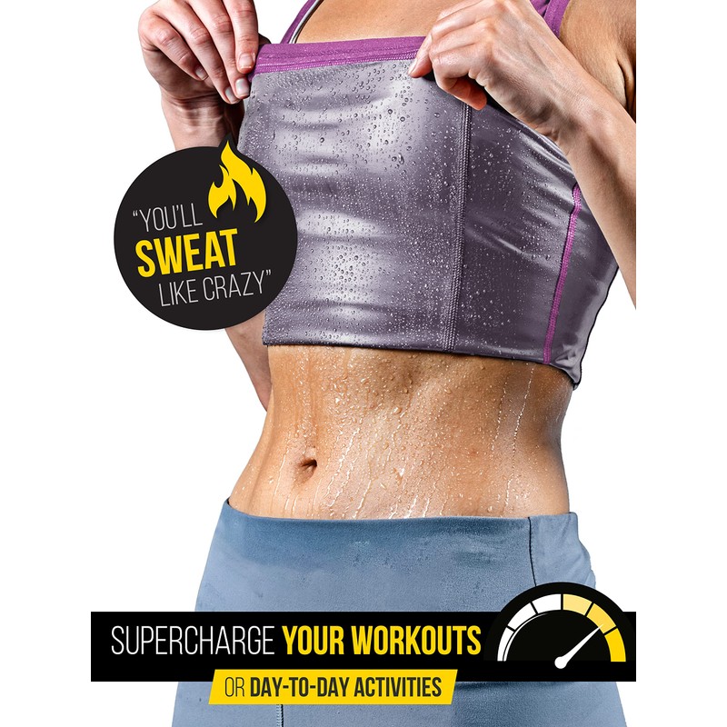 Sweat Spark - Chaleco de sudor para mujer, mejora tus