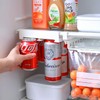 HOMTERN 2-Pack Fridge Organisers,kitchen Drawer Organiser,Beverage Storage,Refrigerator Drink Storage,Effective Space-Saving