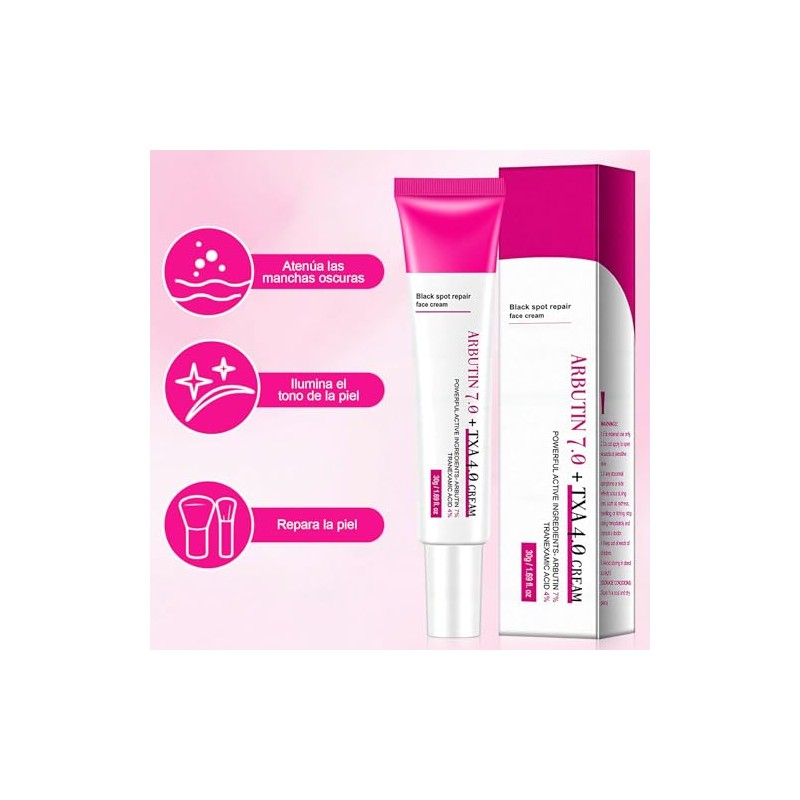Txa Cream Crema Manchas Faciales Arbutin Aclaramiento Piel Oscuras Pecas