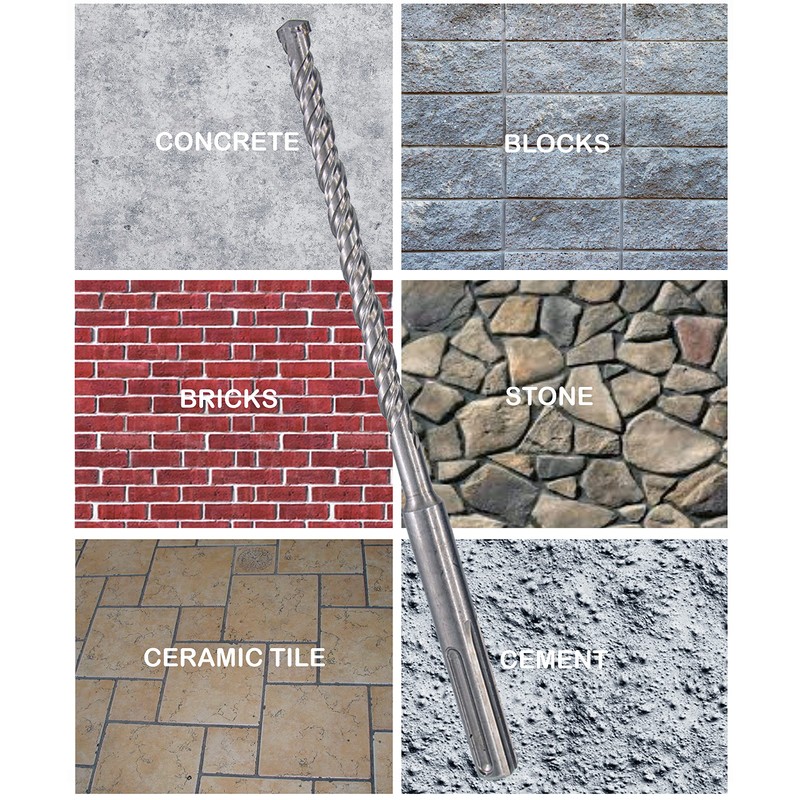 SDS-Plus Rotary Hammer Rock Drill Bit 5/16 in.x6 in. Carbide