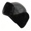 GFM® Mens Ushanka Faux Leather Russian Winter Trapper Bomber Hat