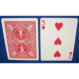 Red Back Force Deck Bicycle Playing Cards Hearts 3