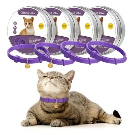 Collar Calmante De Feromona Para Gatos 2 Collares Ajustables