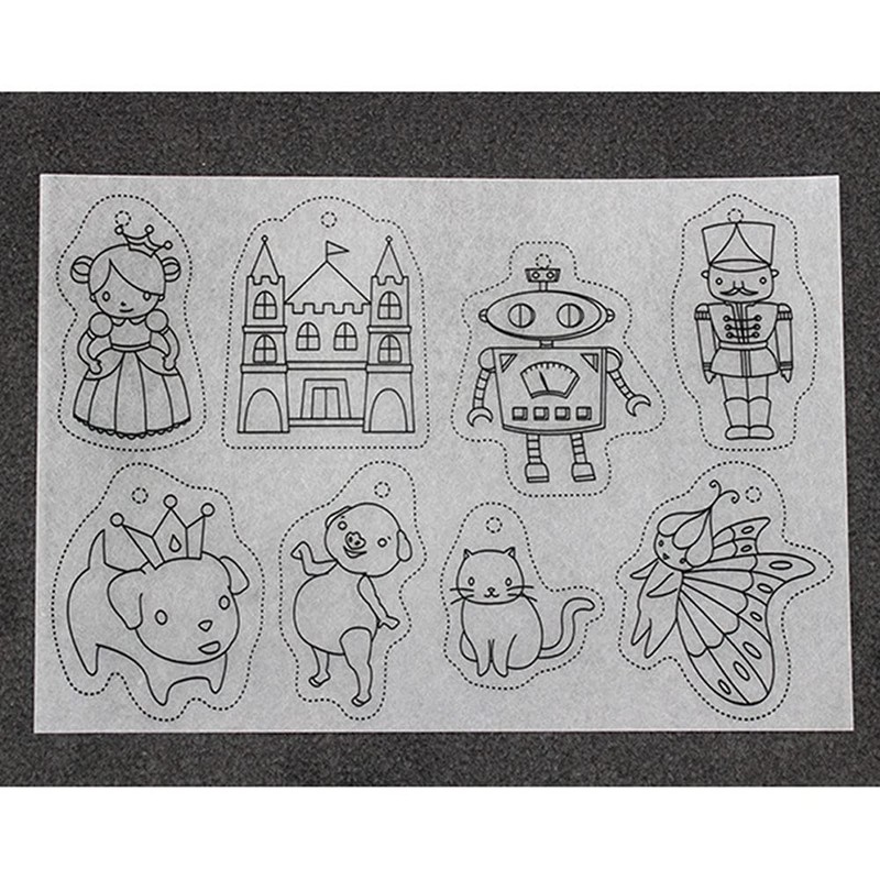 ANCLLO 8 Pieces Plastic Shrink Wrap for Creative Shrink Wrap