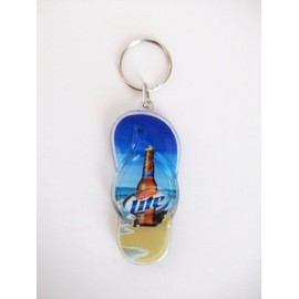 Miller Lite Flip Flop Key Chain
