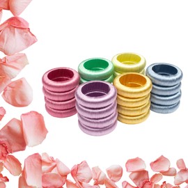 RIANGI Colorful Napkin Rings,Summer Napkin Rings - Spring Napkin Rings Set of 24. Ideal for Easter Celebrations and Gatherings, Rustic Napkin Rings Set - Pastel Napkin Rings