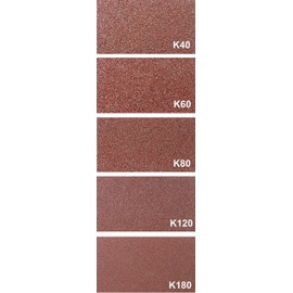 10 Sanding Belts 100 x 610 mm Sanding Belt Set Various Grit K40/K60/K80/K120/K180 for Belt Sanders │ P-D-W®
