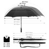 G4Free 68 Inch Automatic Open Golf Umbrella Extra Large Oversize