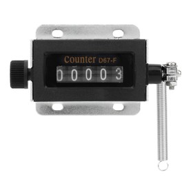 Tally Counter Clicker Bale Counter for Baler 9 * 5 * 4 D67F 5 Digit Mechanical Resettable Manual Hand Pull Stroke Tally Counter