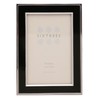 Sixtrees Abbey Black 2-101-46 Polished Silver photo frame with lacquered