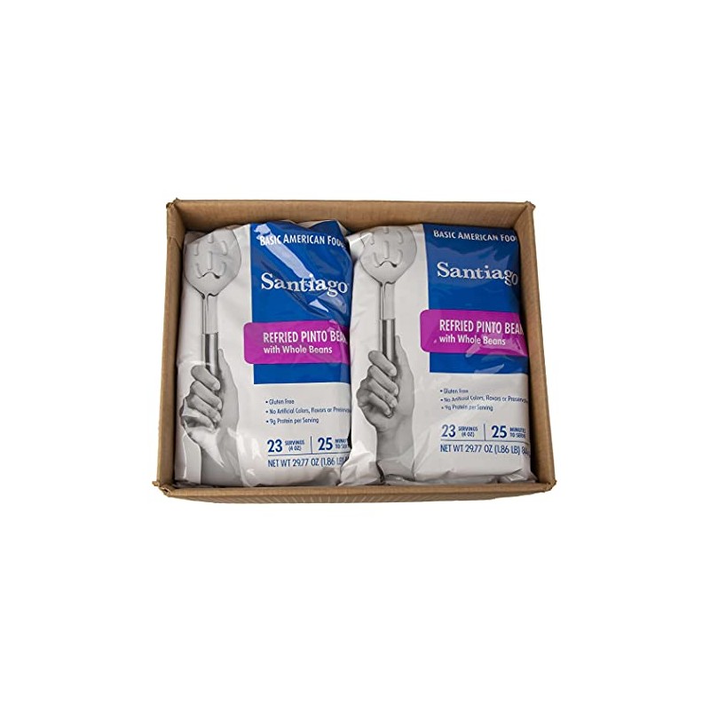 Santiago Refried Pinto Beans, 29.77 Ounce (Pack of 6)