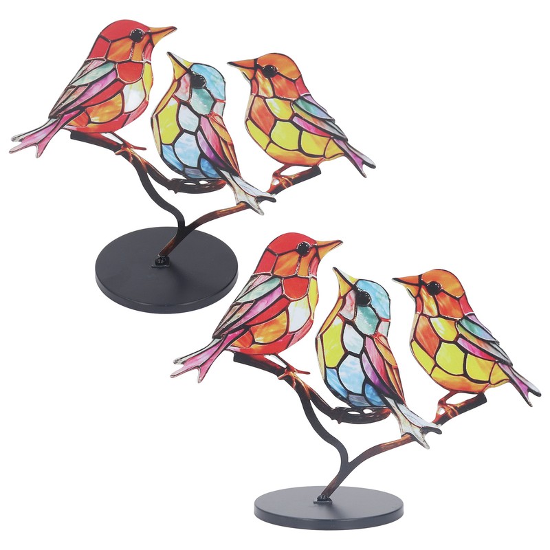 Alloy Metal Bird Series Home Decoration Stress Relief Base Removable