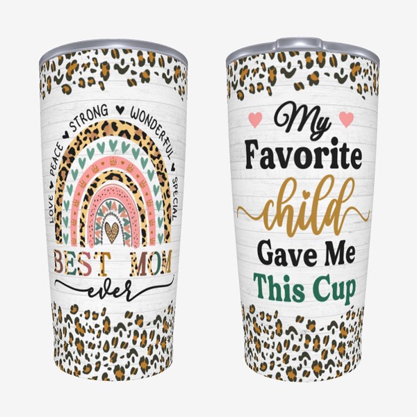 Best Mom Tumbler,Unique Mom Cups 20 Oz Stainless Steel Tumbler