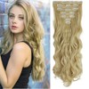 OMGREAT 24 Inch Clip in Hair Extensions Wavy Curly Full