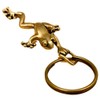 DAZUMA Keychain, Frog, Feng Shui, Good Luck, Pendant, Brass, Antique,