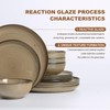 Ceramic Dinnerware 12 Pieces Dinnerware Sets Cereal Bowls Reactive Change