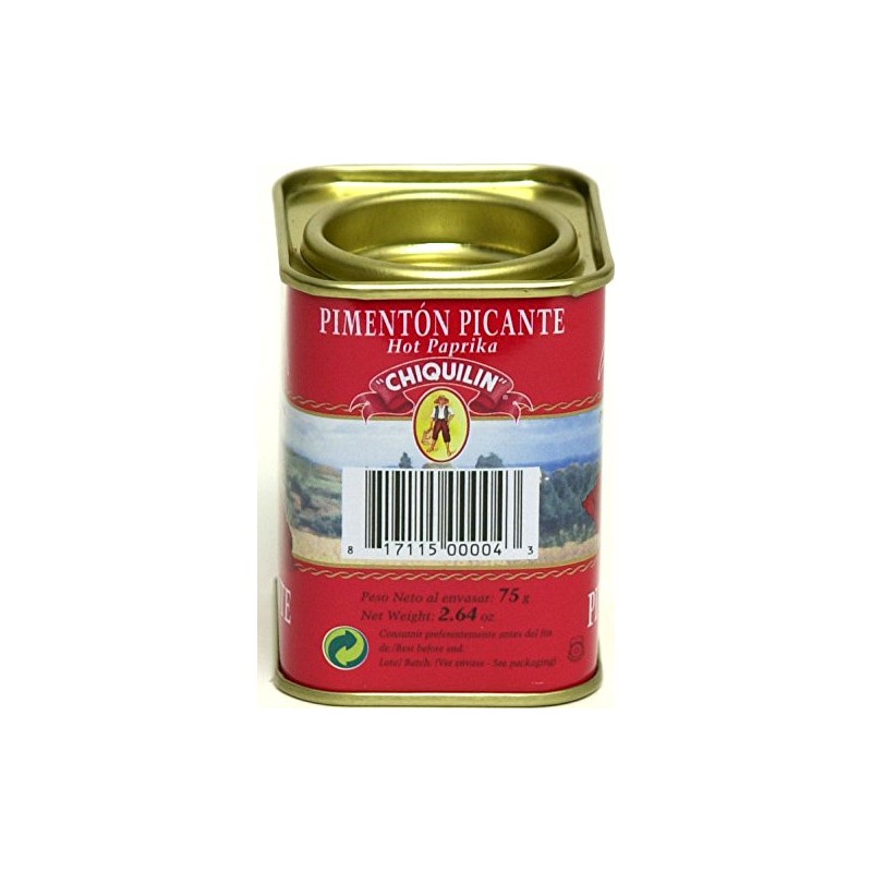 Chiquilin Hot Paprika 2.64 oz Tin (Pack of 2)