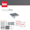 Designline 4 in. x 4 in. Square Drain Tile-in Grate