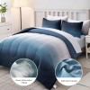 Does Not Apply Gradient Blue White Comforter Set Full Size
