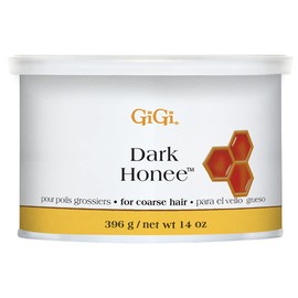 GiGi Dark Honee Soft Wax for Hair Removal, Removes Thick to Coarse Hair, Ideal for Normal to Dry Skin, Face & Body Wax for Men & Women, 14 oz