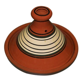 Moroccan Handmade Safe Cooking Tagine Glazed X-large 12 inches Across Traditional