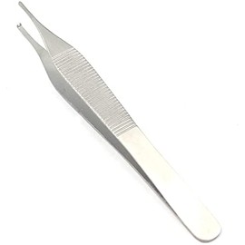 Premium Adson Tissue Forceps, 4.75", 1x2 Teeth, Stainless Steel