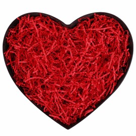 UoeRing Crinkle Cut Paper Shred Filler-4 OZ-Red Shredded Paper for Gift Wrapping Baskets Bag Easter Grass Gift Boxes Filler