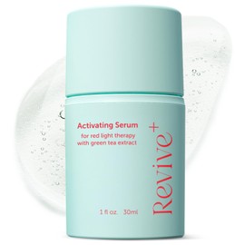 Red Light Therapy Activation Serum - Amplify Effects & Reduce Wrinkles with Hydrating Serum for Face - Green Tea Serum - Hydrating Face Serum Skin Care Routine - Hyaluronic Acid Serum for Face - 1oz