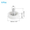 sourcing map 6 Pack Drawer Rollers, 22mm Plastic Drawer Pulley