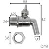 Bielmeier Stainless Steel Tap for Preserving Cookers, 3/4-Inch